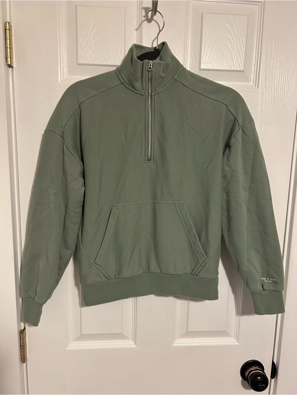 rag & bone Half-Zip Pullover in Sage